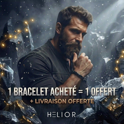HELIOR - Bracelet en Hématite