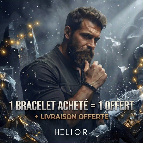 HELIOR - Bracelet en Hématite